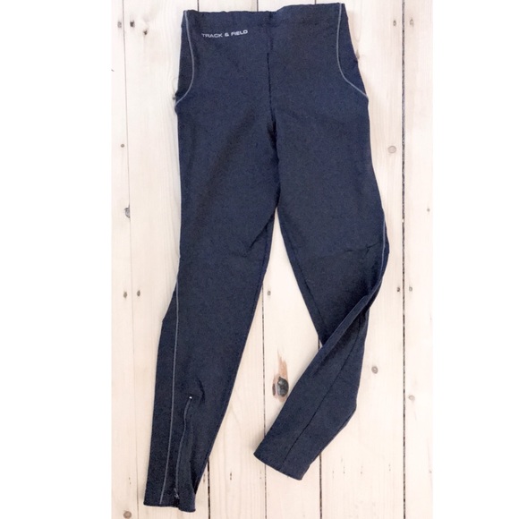 Track & Field Runner Black Leggings - Picture 2 of 5